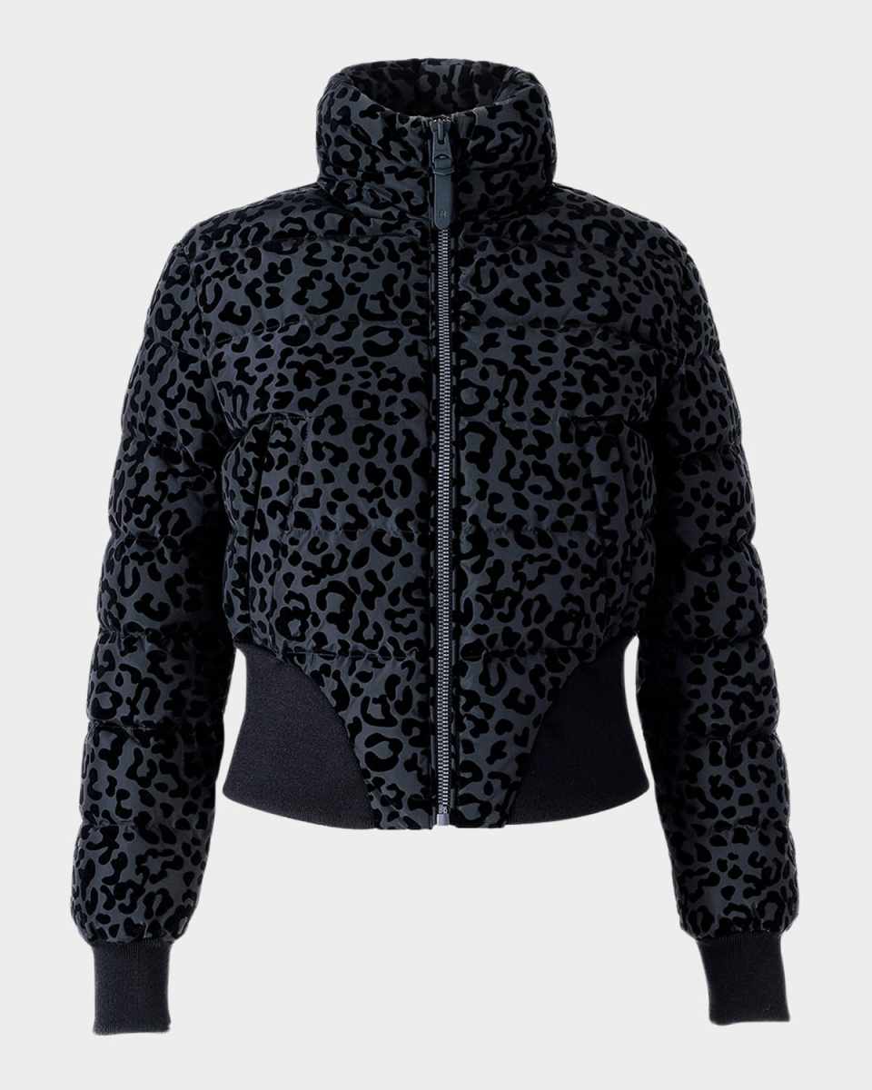 Yaya-FLP Leopard Short Down Jacket